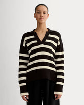 The Boxy Polo in Everyday Cotton | Black / Canvas
