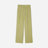 The Linen Way-High® Drape Pant | Leek
