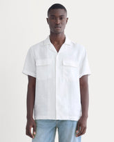 The Resort Shirt in Linen | White