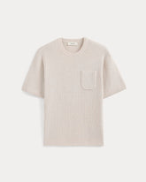 Textured Knit Tee | Heathered Oat