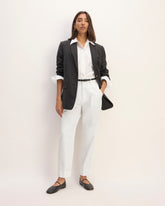 The Draper Tapered Pant in Buttersmooth | White