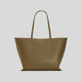 The Luxe Medium Italian Leather Tote | Beech