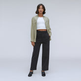 The Organic Wide-Leg Pant | Black