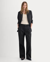 Wide-Leg Trouser in Buttersmooth | Black | 30" Inseam