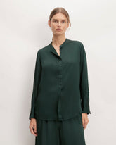 The Hammered Satin Popover Shirt | Scarab