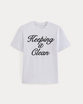 Script Logo Tee | White