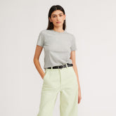 The Organic Cotton Crew Tee | Heathered Grey