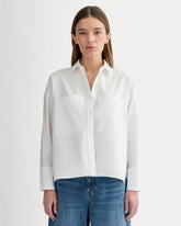The Boxy Oxford | White