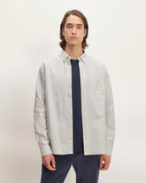 The Classic Oxford Shirt | Bone/Navy | Tall