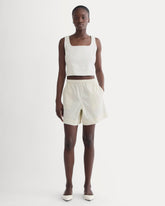 The Seersucker Pull-On Short | Bone