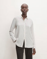 The Must-Have Shirt in Washable Silk | Bone / Black Polka Dot