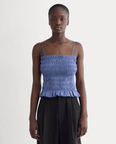 The Smocked Tank | Blue Dusk