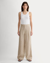 The Linen Way-High® Drape Pant | Cornstalk Chambray