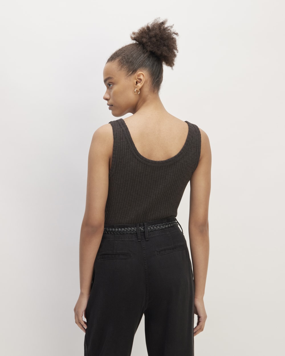 The Cozy Rib Tank | Black