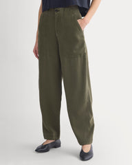 Patch Pocket Ballon Pant in Buttersoft | Olive Night