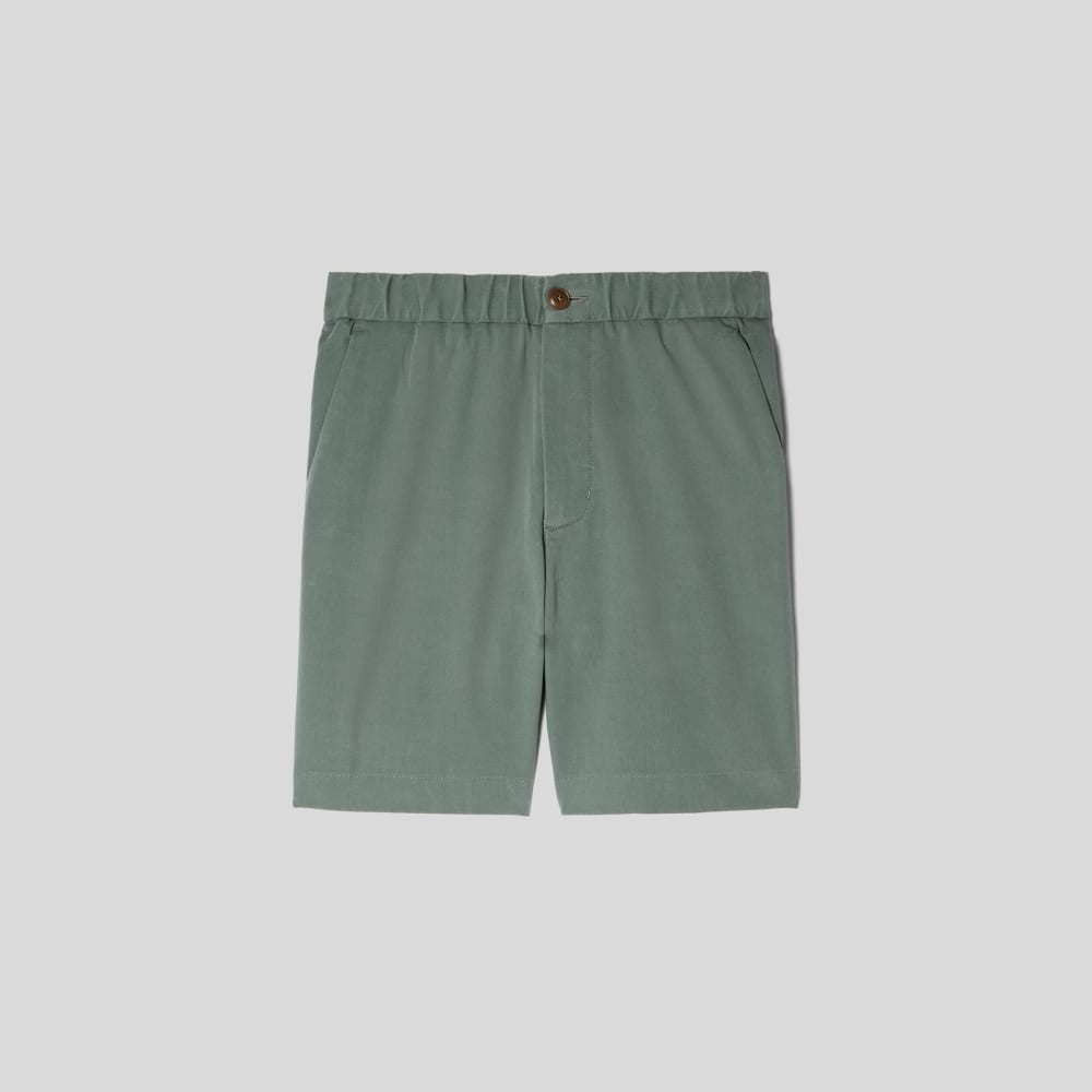 The Pull-On Performance Chino Short | Green Balsam