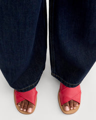 The Day Crossover Sandal | Classic Red