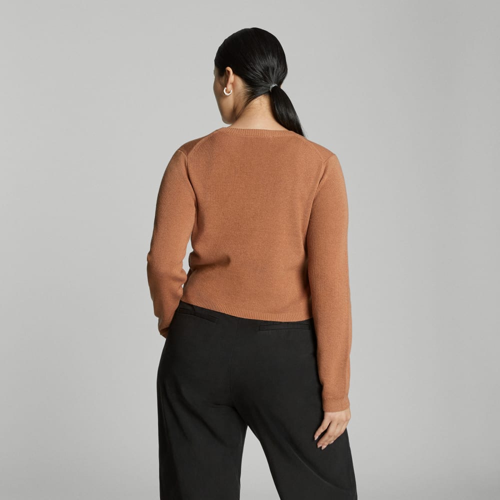 The Luxe Merino Cardigan | Tawny Brown