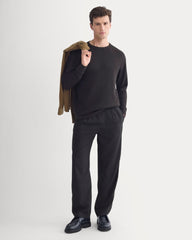 Thermal Crew in Cozy Waffle | Black