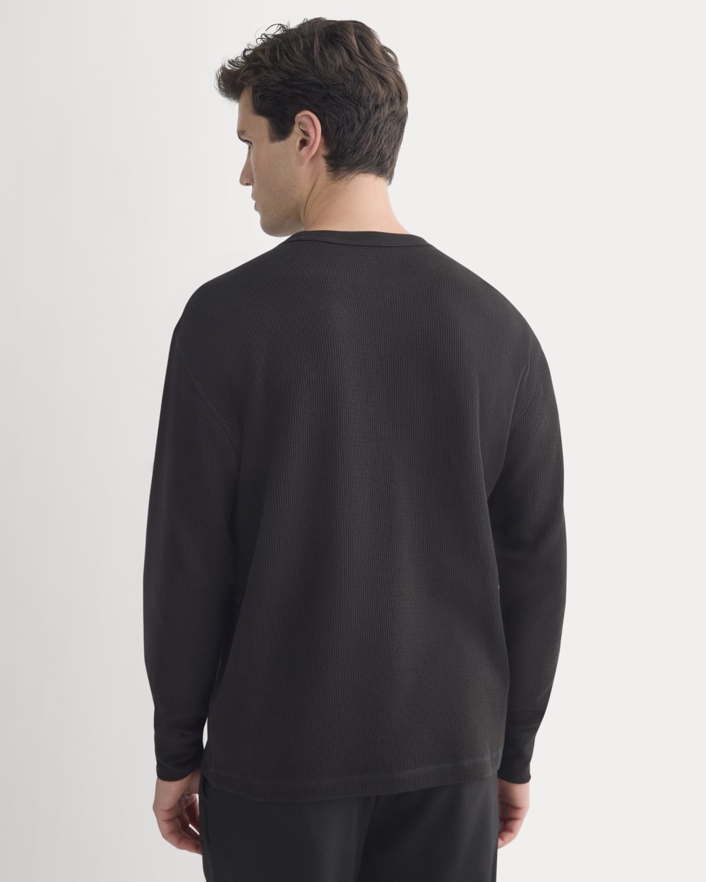 Thermal Crew in Cozy Waffle | Black