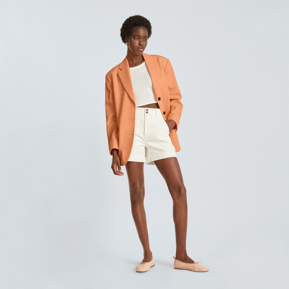 The '80s Blazer | Orange Chiffon