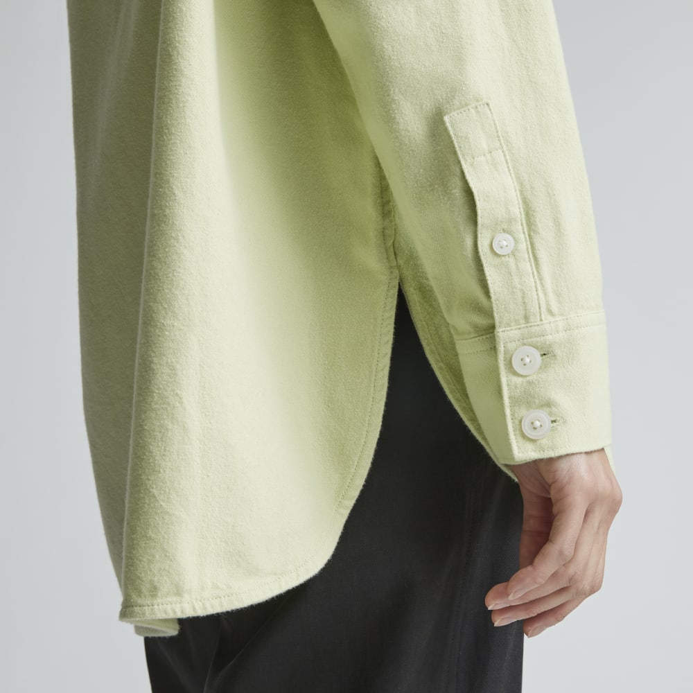 The Classic Cotton Flannel Shirt | Seafoam Green