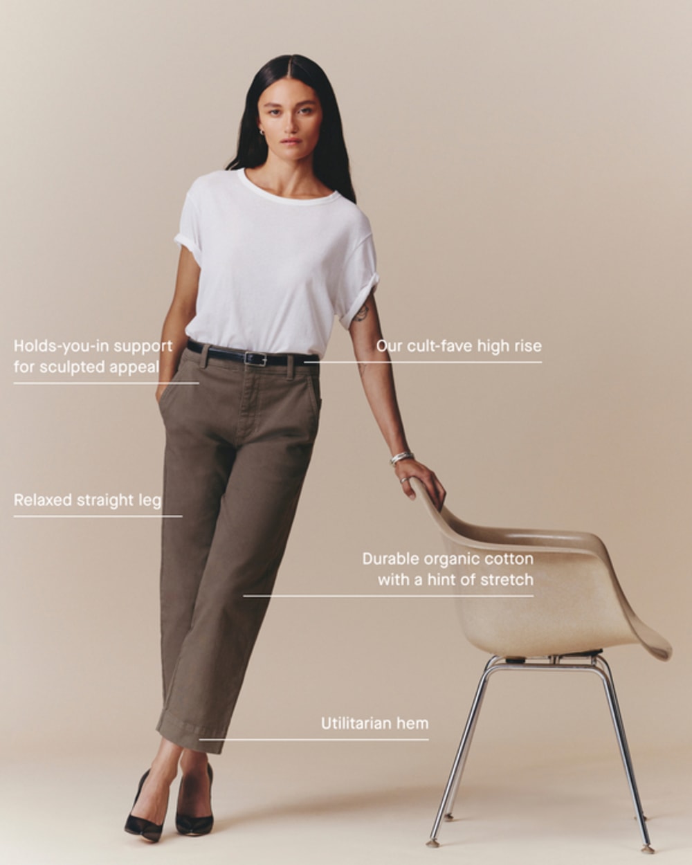 The Utility Straight-Leg Pant | Graphite | 26.5" Inseam