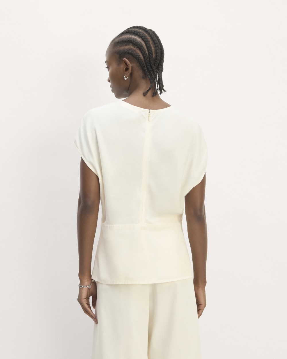 The Drape Top in Butterlite | Bone