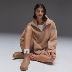 The ReNew Fleece Half-Zip | Tan