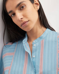 The Oversized Raglan Shirt | Parisian Blue / Black / Rusted Red / Bone