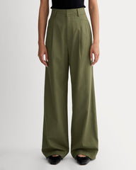 The Draper Pleated Pant in Buttersmooth | Kalamata | 30" Inseam