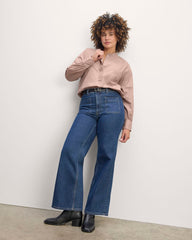 The Henley Shirt in Silky Cotton | Dusty Rose