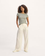 The Cozy Rib Tee | Sage Green