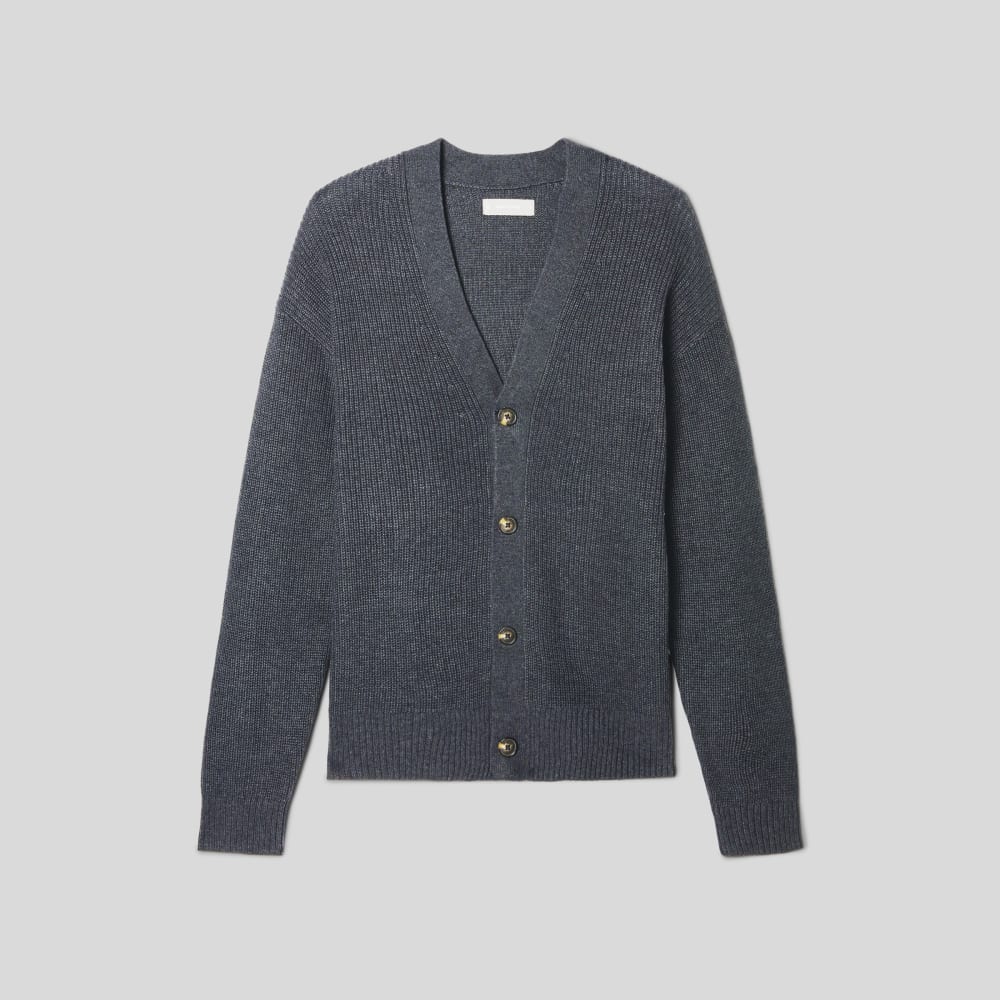 The No-Sweat Ribbed Cardigan | Heather Ash