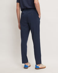 The Pleated Air Chino | Deep Navy