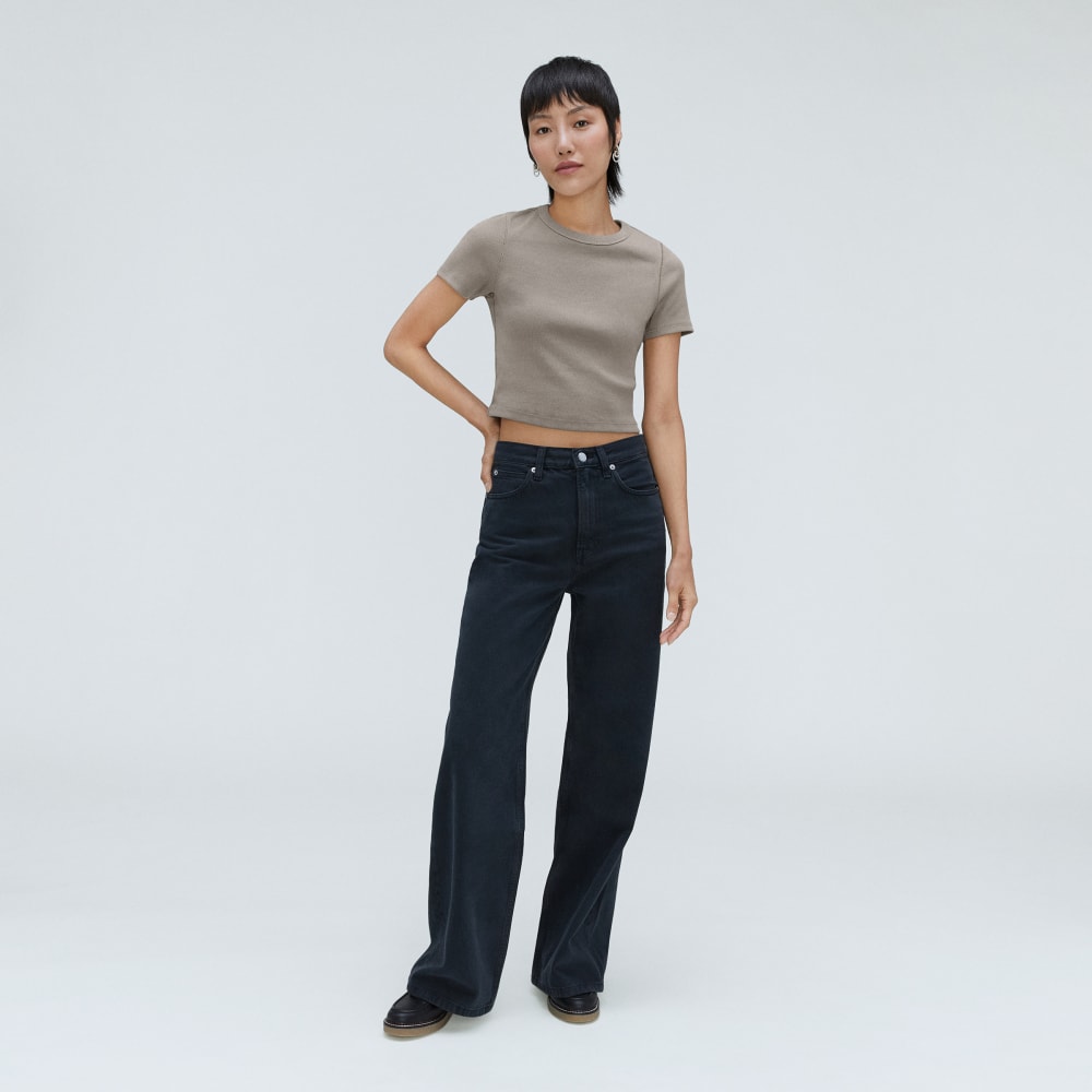 The '90s Rib Tee | Clay