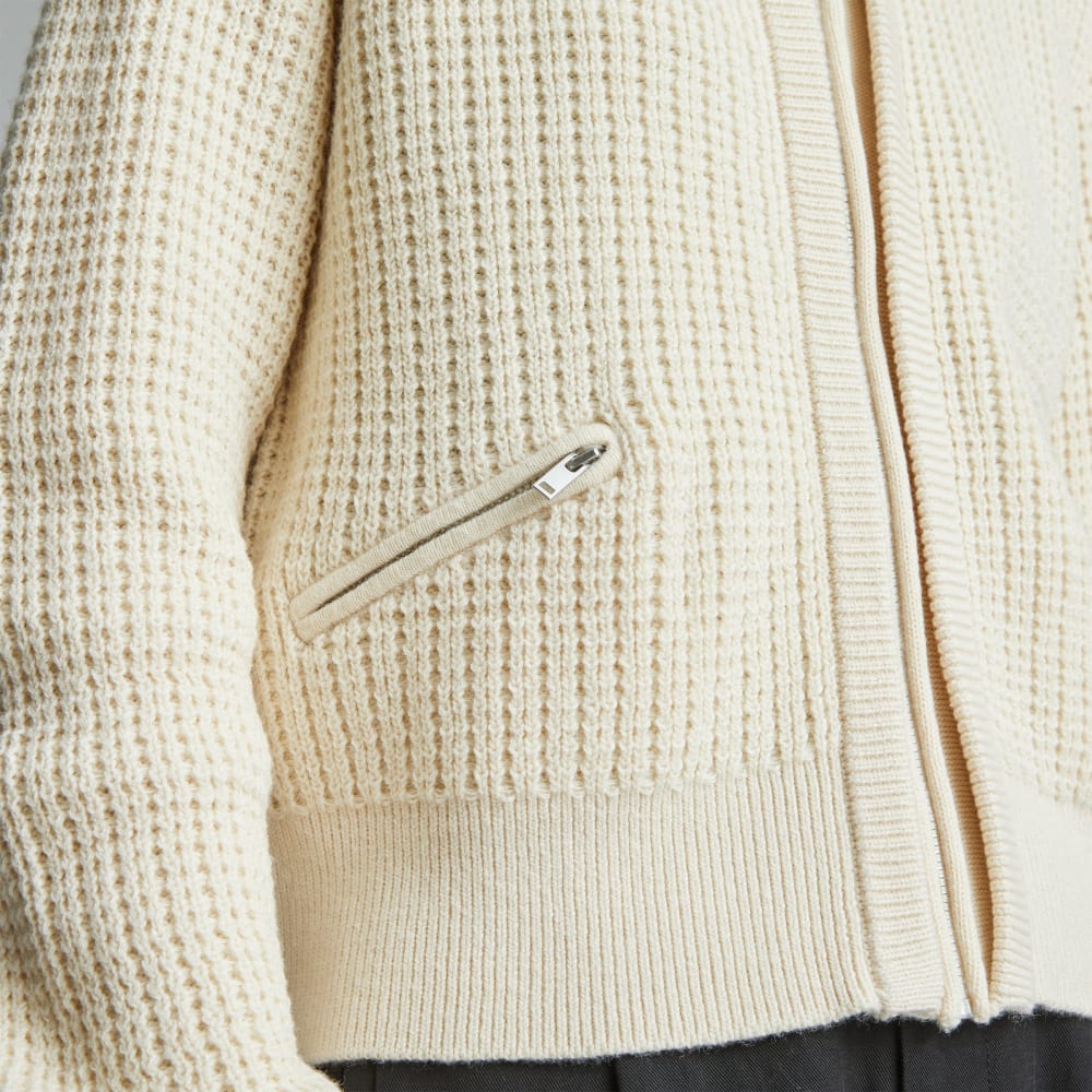 The Cropped Cotton-Merino Bomber | Canvas