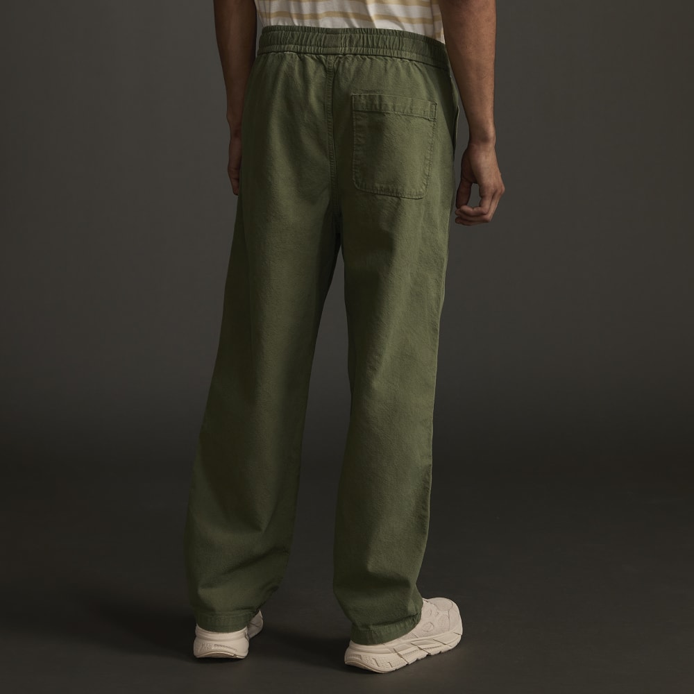 The Canvas Organic Cotton Drawstring Pant | Forest Green