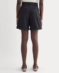 The Pleated Chino Short | Black