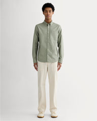 The Slim Oxford Shirt | Sage Green | Tall