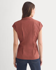 Muscle Shirt in Lightweight Cotton | Henna Red