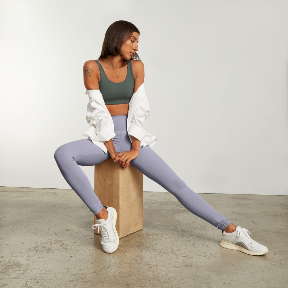 The Perform 24/7 Legging | Lilac Grey | 28" Inseam
