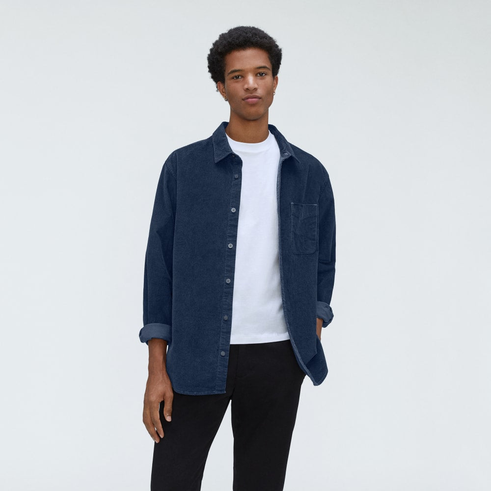 The Relaxed Corduroy Shirt  | Insignia Blue