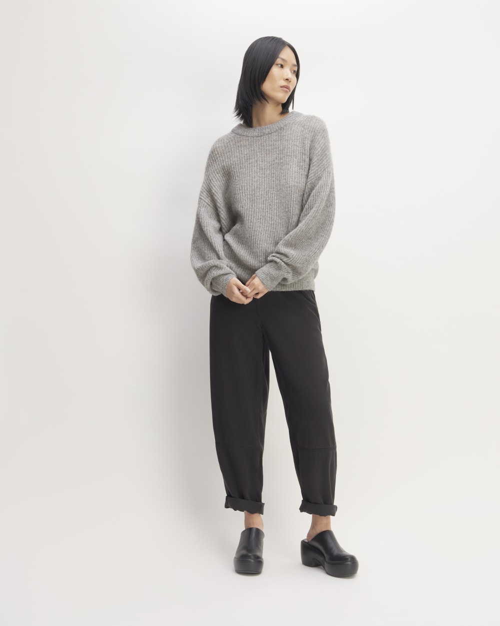 The Cocoon Crew in Alpaca | Heathered Stone