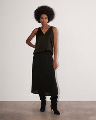 The Satin Tank | Black
