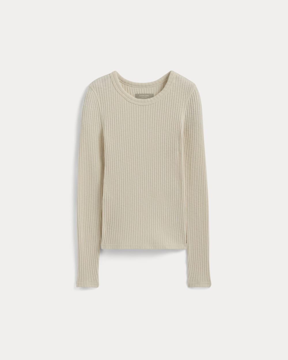 The Cozy Rib Long-Sleeve Tee | Bone