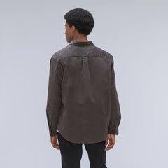 The Relaxed Corduroy Shirt  | Pewter