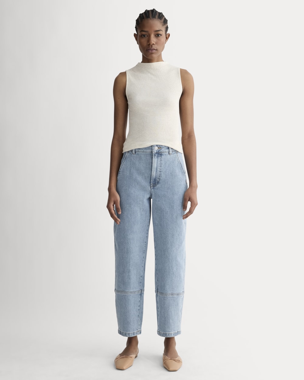 The Utility Barrel Pant | Light Indigo | Regular