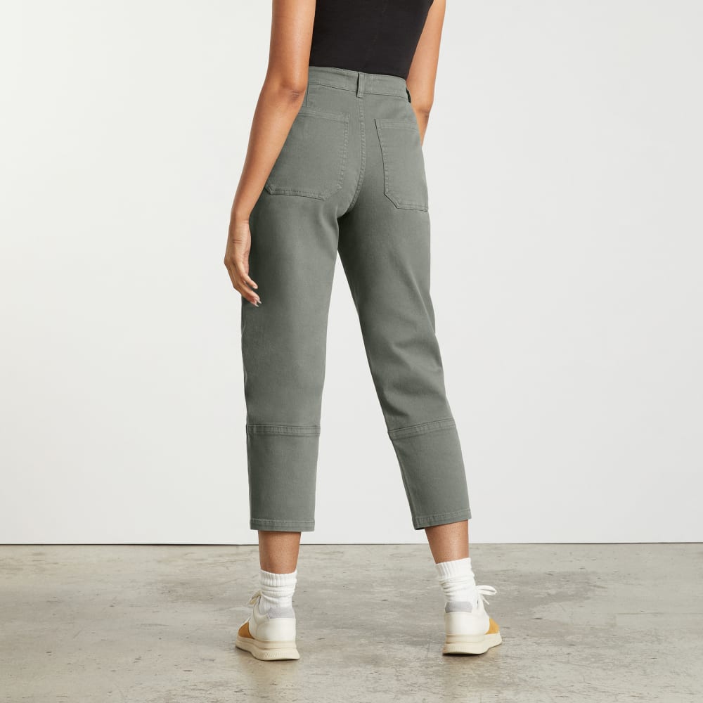The Utility Barrel Pant | Pewter Green | Tall