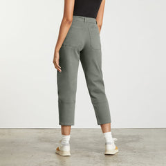 The Utility Barrel Pant | Pewter Green | Tall
